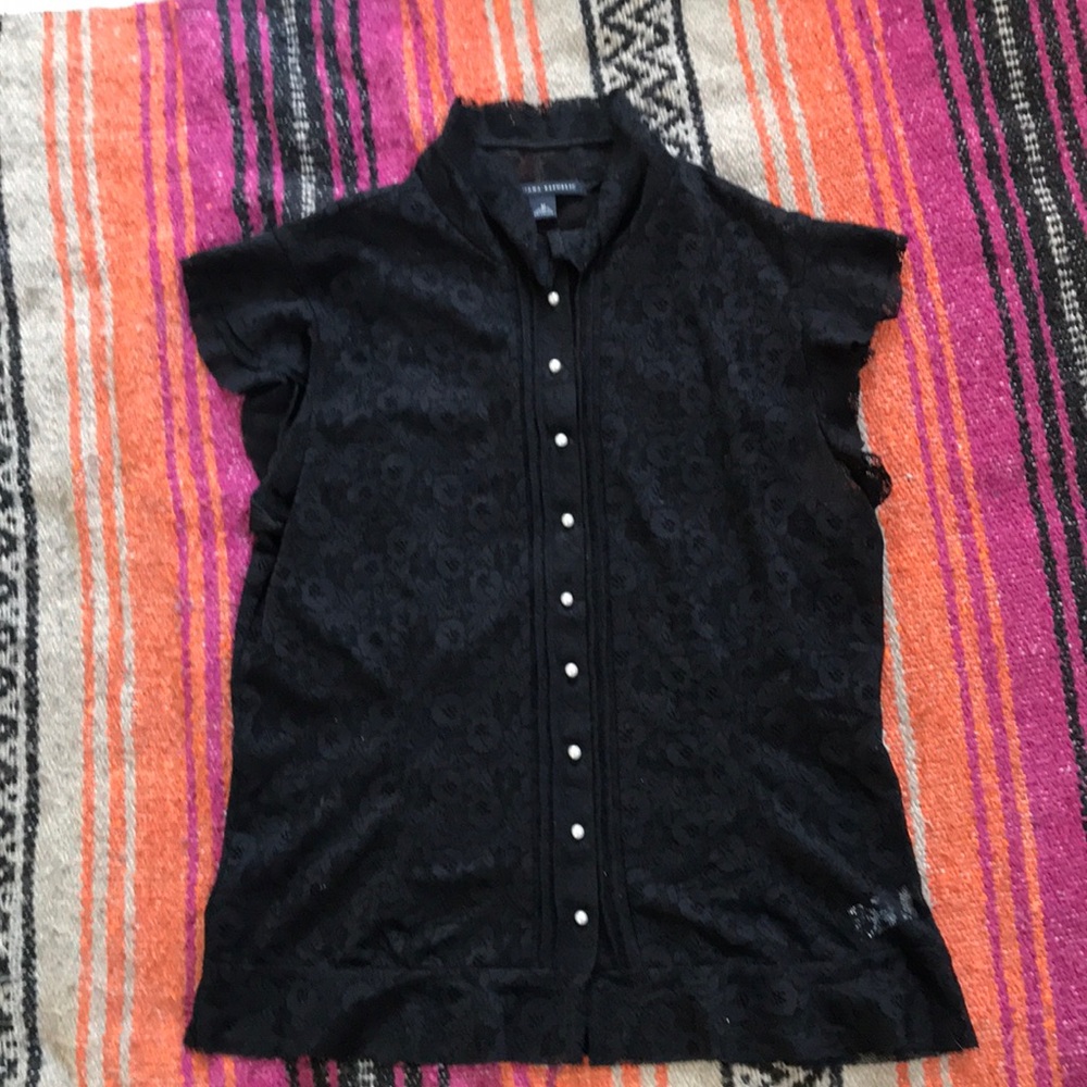 Banana Republic Lace Sleeveless Blouse